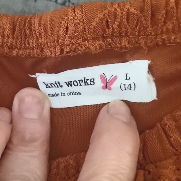 Girls Knit Works Dress, sz L - Picture 3 of 7